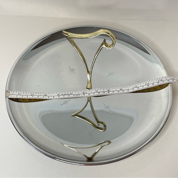 Vintage Riviera Chrome Tidbit Tray Single Model C-12 Original Box - Picture 10 of 15